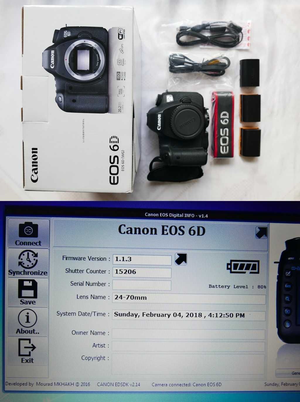 Canon EOS 6D stare noua