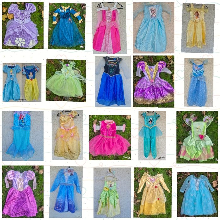 Рокли на Дисни принцеси с размери 104-140 размер