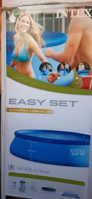 Piscina gonflabila Intex Easy Set 457 x 122 cm cu accesorii