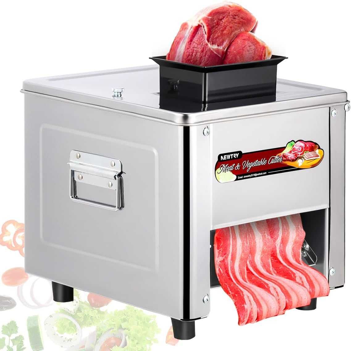 Tăiător carne NEWTRY comercial, inox, capacitate 150 kg/h