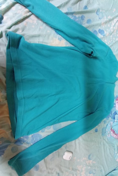 Женская бирюзовая теплая кофта