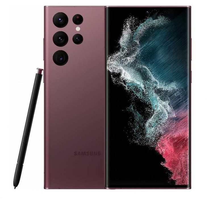 Samsung S22 Ultra impecabil ca nou Burgundy