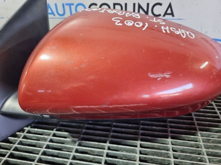 Oglinda stanga Nissan Qashqai 2007 - 2010 4 Usi ROSU (1003) Fara rabatare ZGÂRIATA