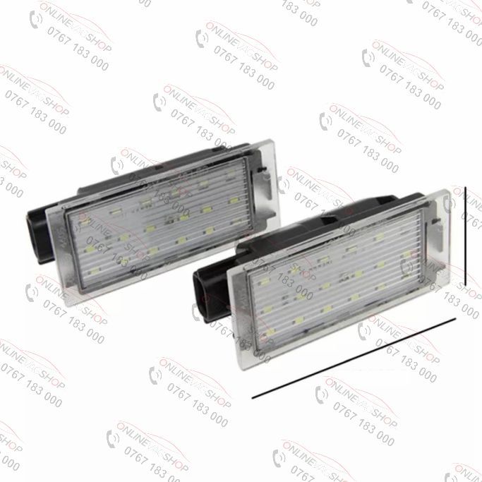 Set lampi LED numar Renault Clio, Megane, Laguna, Master II, Twingo II