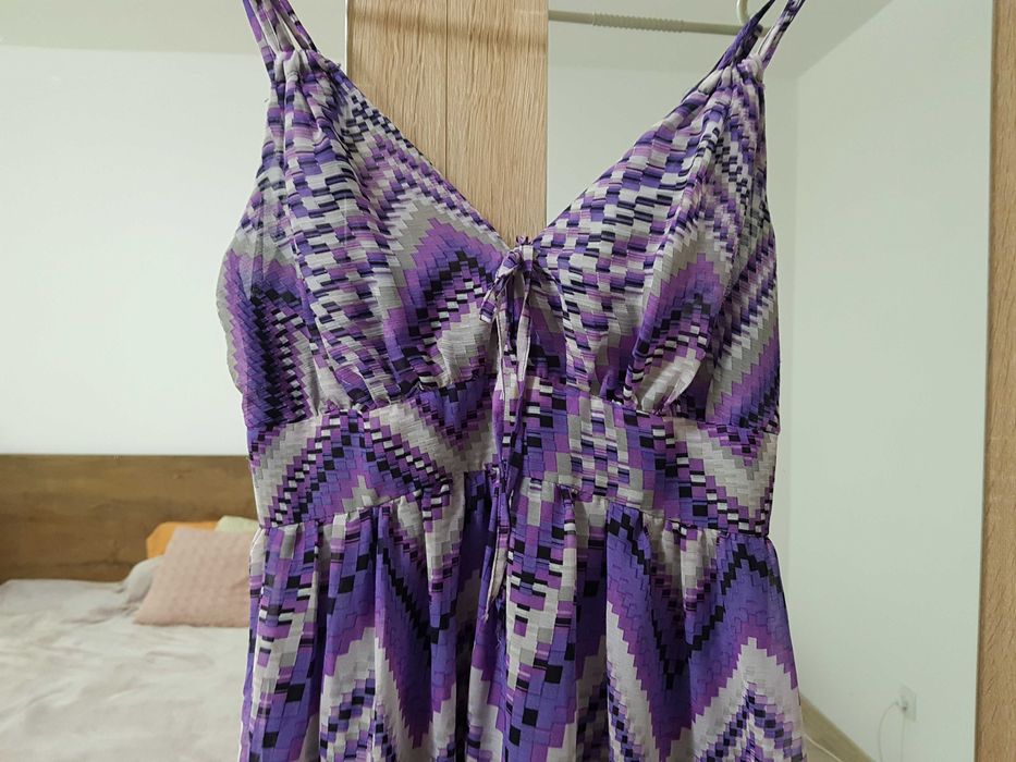 Rochie de vara vaporoasa mov - L/XL