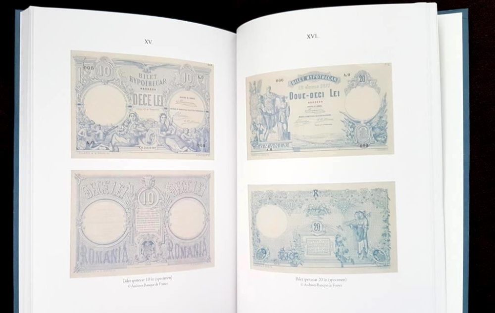 Set complet 4 albume carti - Bancnotele Romaniei specimene, probe BNR