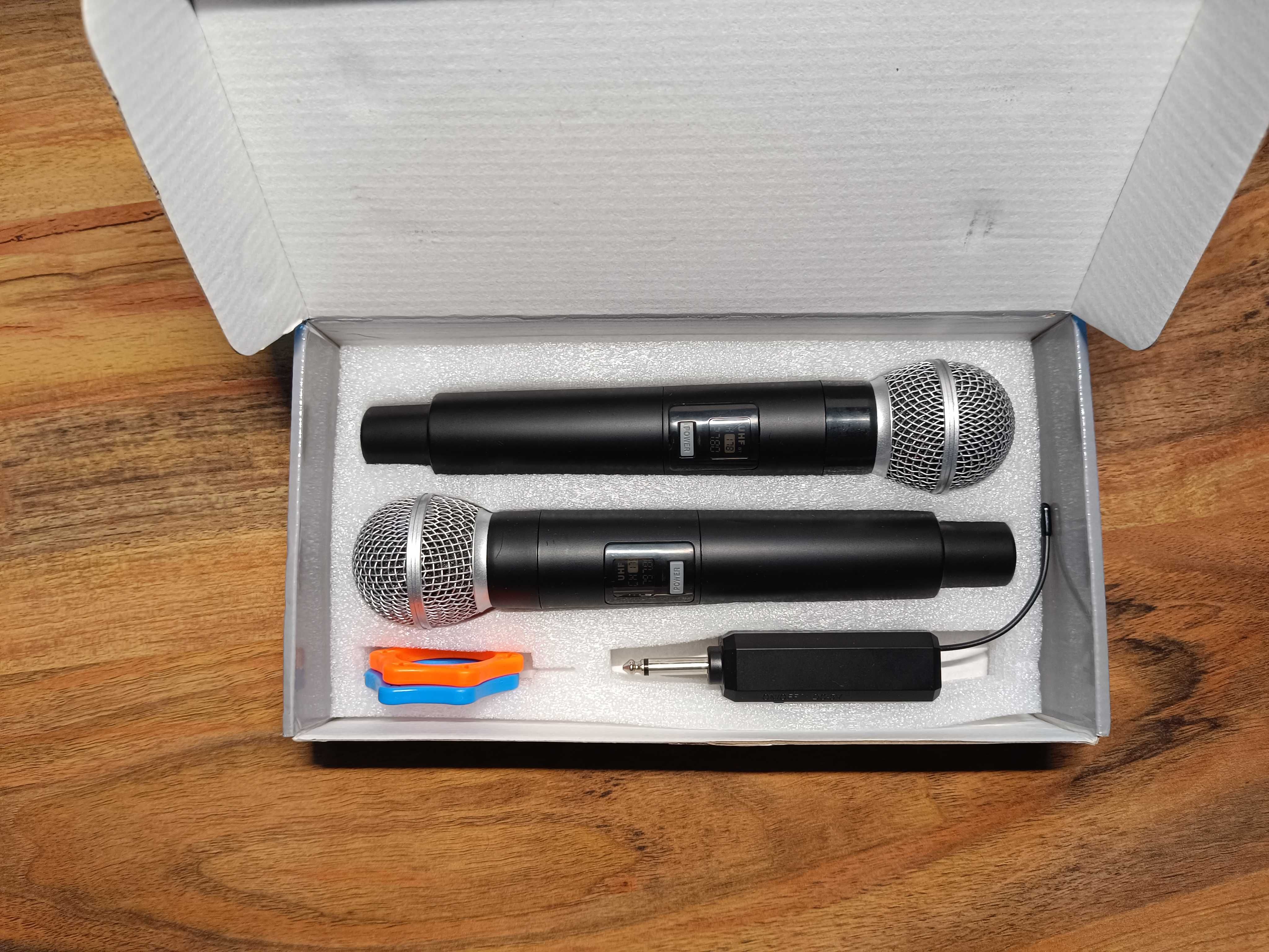 НОВИ Безжичени микрофони, UHF, USB type C, 50 часа батерия
