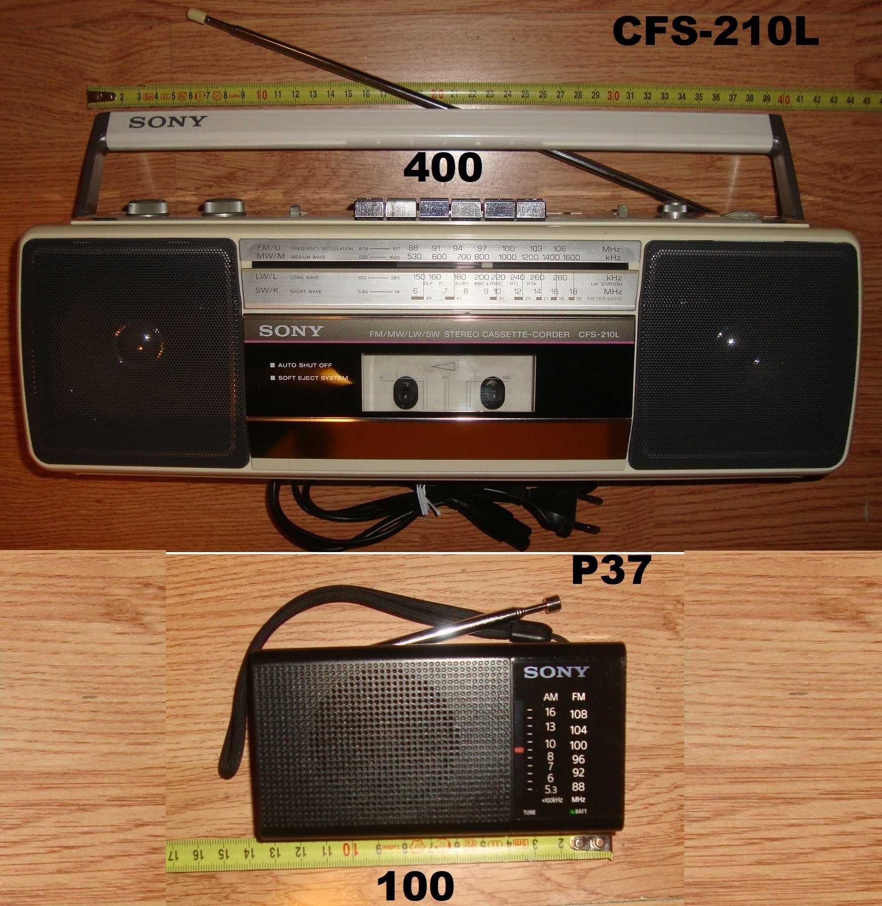 Radio Sony XDR-S40DBP Sony ICF-390 Sharp Sony ICF-P37 Sony CFS210L