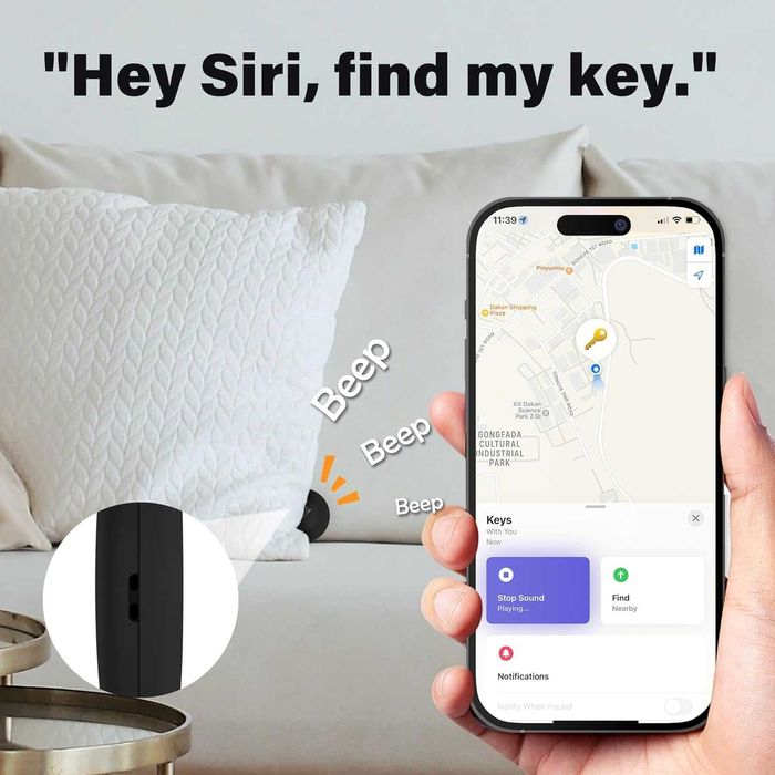 MiLi Key Finder, устройство за проследяване на багаж