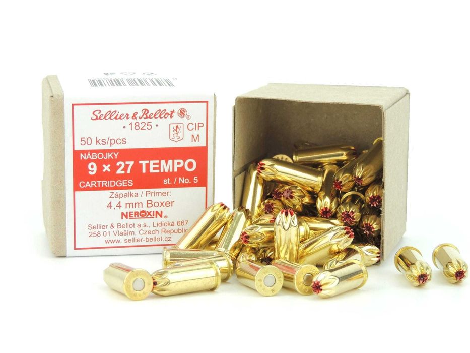 Capse pentru asomator 9 x 27mm, 50buc, S&B, cele mai puternice