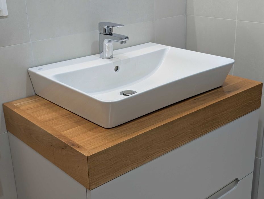 Lavoar / chiuveta baie Ideal Standard Connect Air Cube 60x46 cm, alb