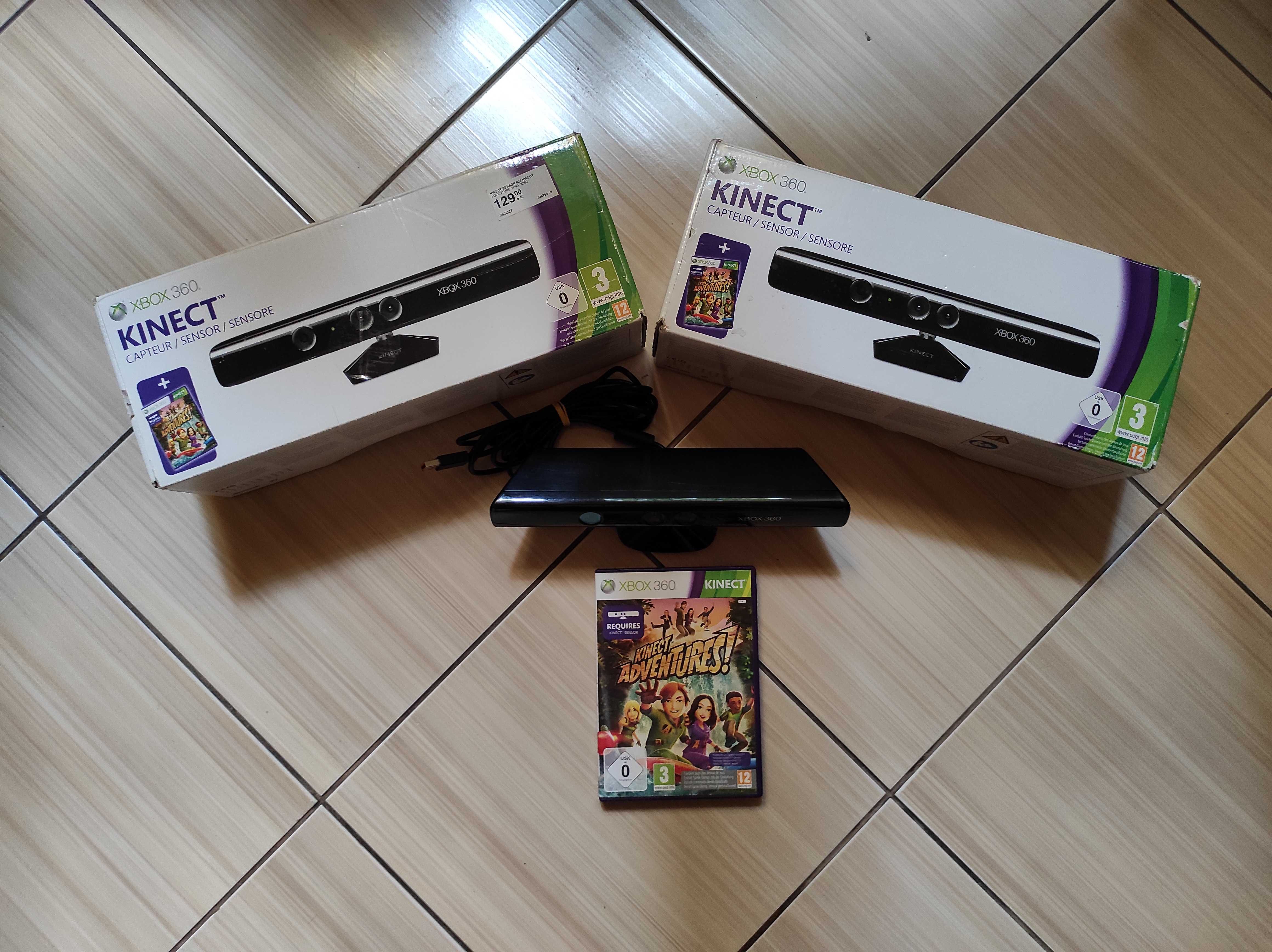 Kinect Xbox 360 original impecabil la cutie plus joc Kinect Adventures