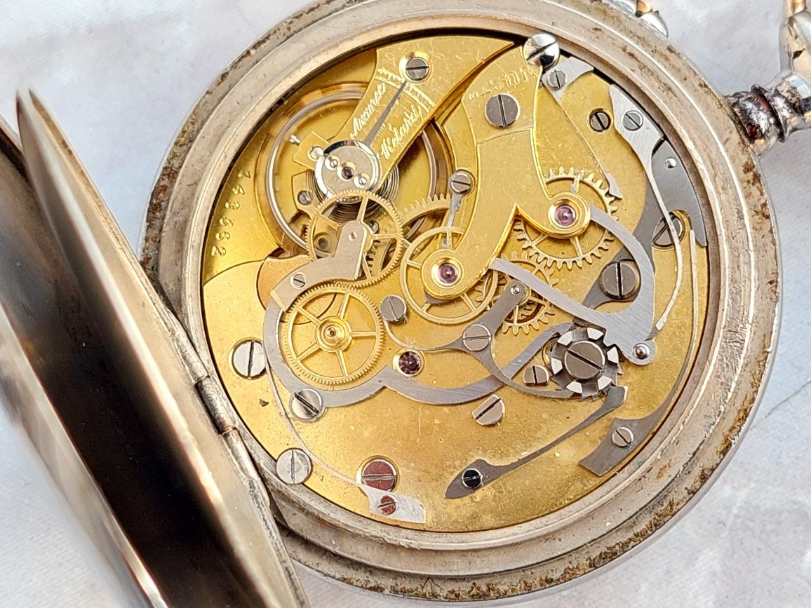 Ceas de buzunar Just J. Auricoste chronograph pt Marina