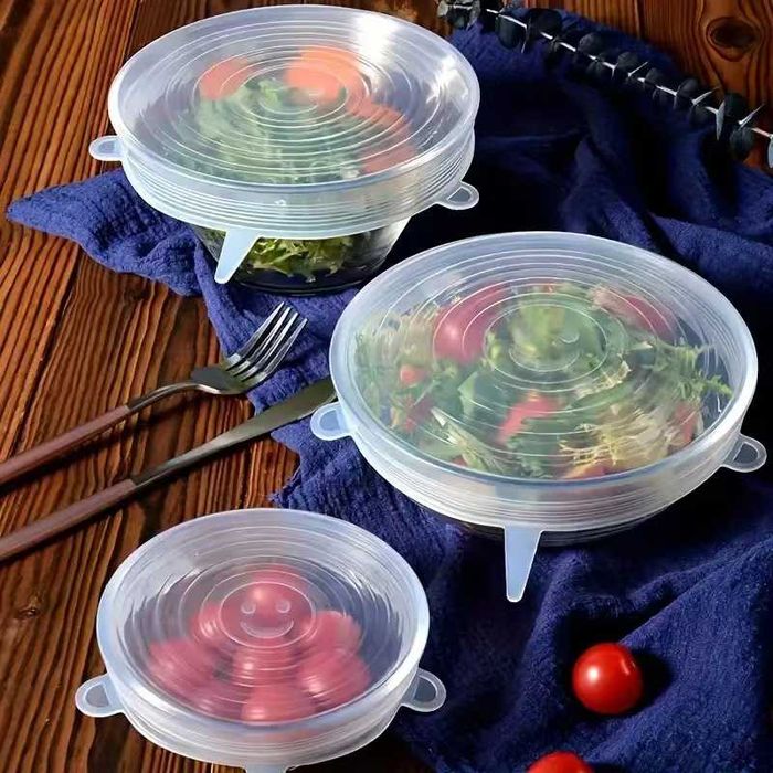 Set 6 Capace Reutilizabile Din Silicon Elastic, Fabrilux®