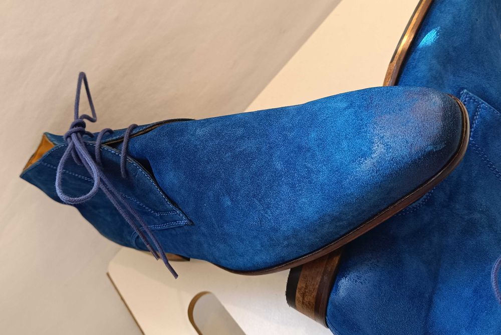 Ghete chukka 42 42.5 43 de lux GREVE NOI lucrate manual piele naturala