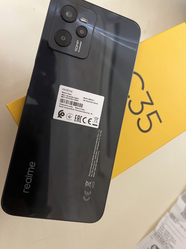 Realme C35 новый Sulpak с чеком 80к