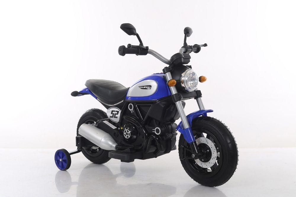 Motocicleta electrica pentru copii BT307 60W CU ROTI MOI #Albastru