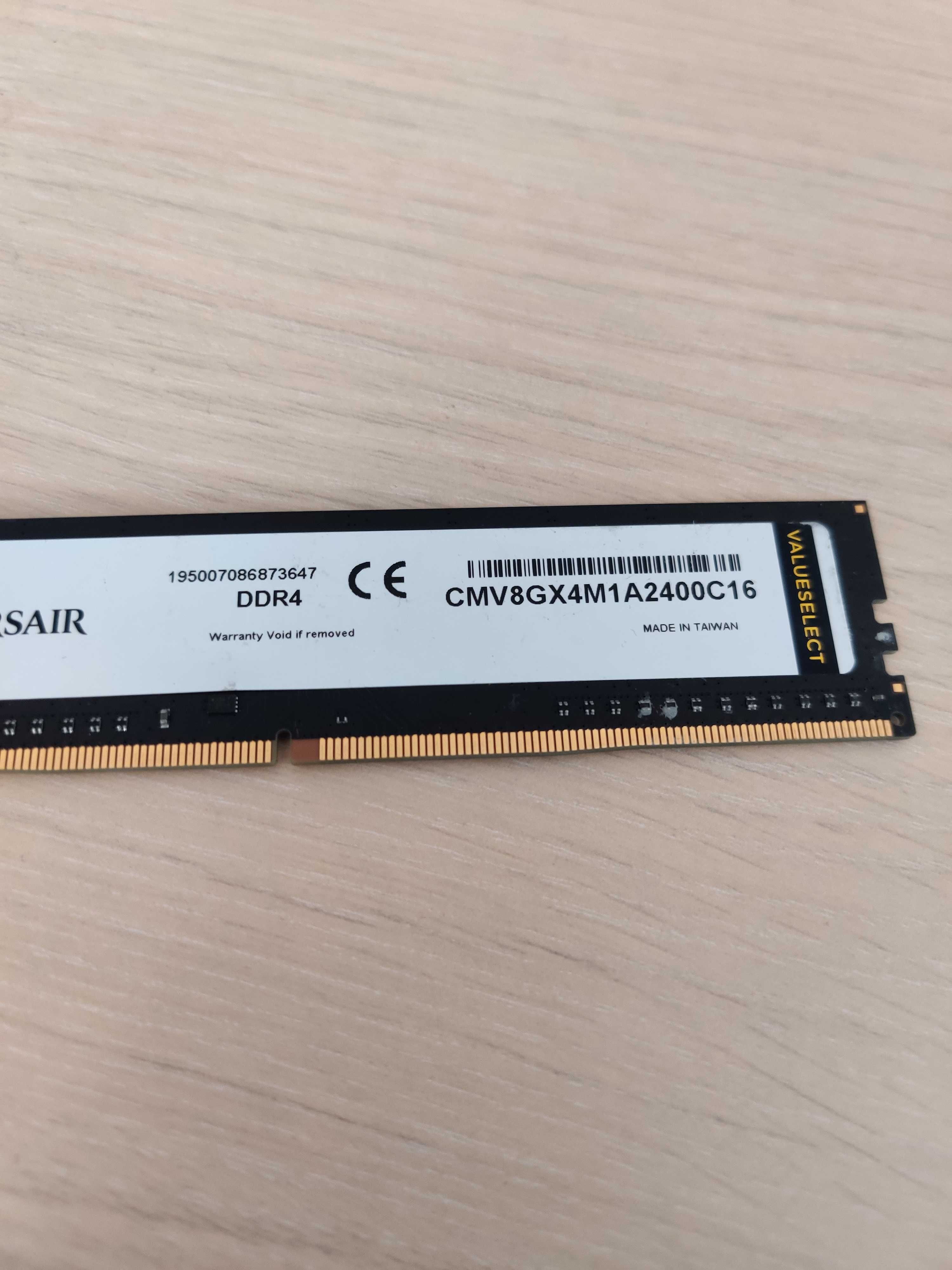 8GB DDR 4 Corsair ValueSelect CMV8GX4M1A2400C16