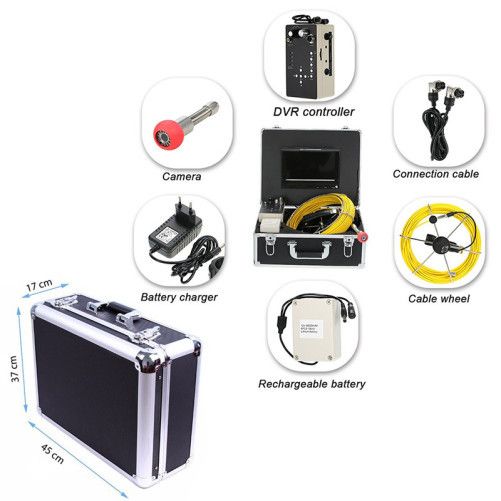 Camera Inspectie video canalizare, 35m,iUni ICT14,10 inch,Inregistrare