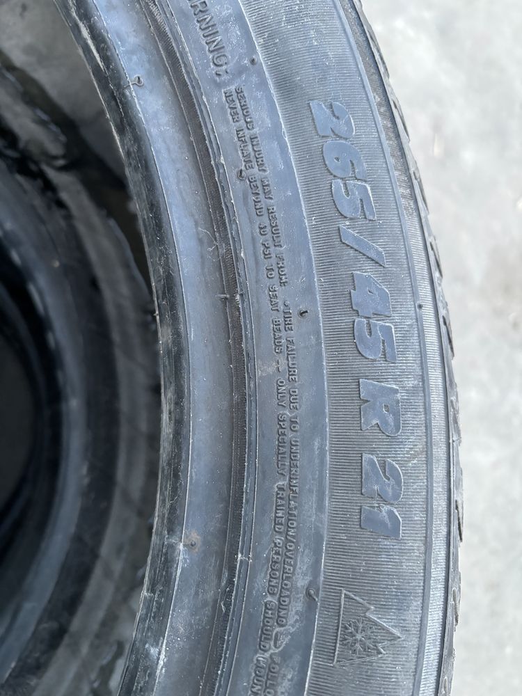 265 45 21 set iarna Michelin