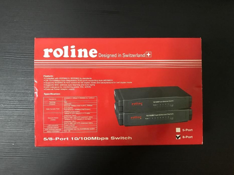 Switch ROLINE 8 porturi 10/100 mbps