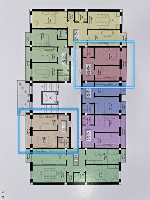 Продаются СВОИ 2 квартиры в ЖК YUGNAKIY, 42.6m2 Мирзо-Улугбекский р.