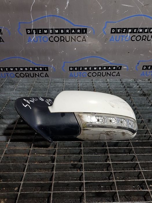 Oglinda stanga Hyundai Santa Fe 2 Facelift 2009 - 2012 4 Usi ALB 3M VANILLA WHITE (693) ...