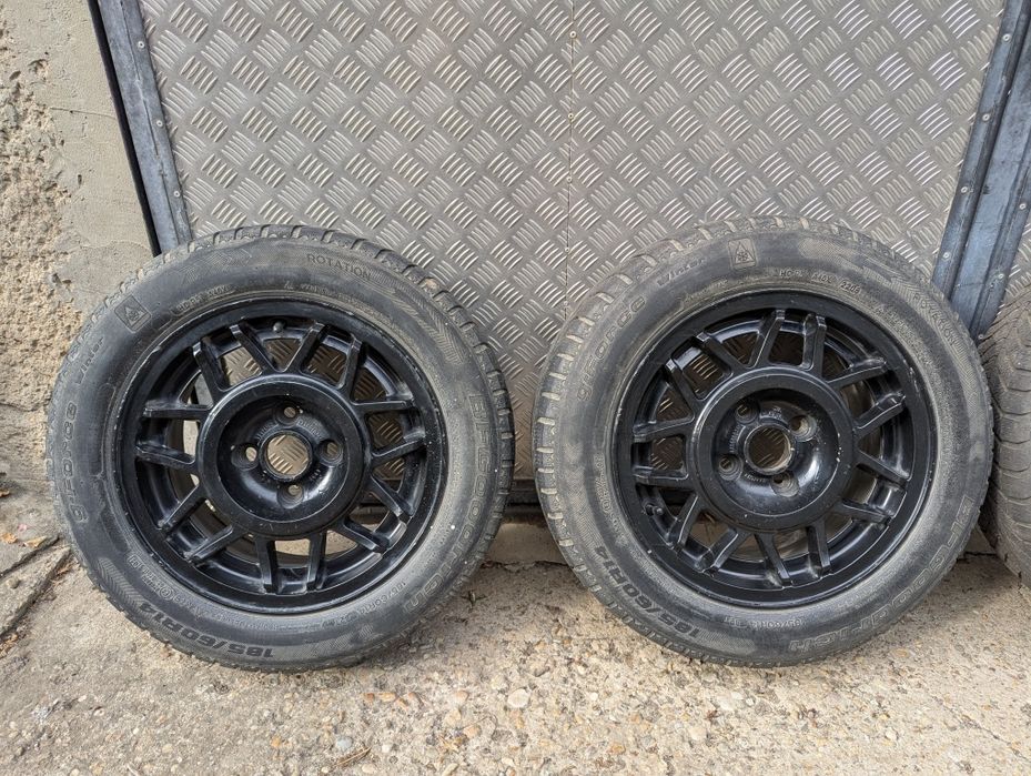 Set de 4 jante aliaj cu cauciucuri de iarna 185/60/R14