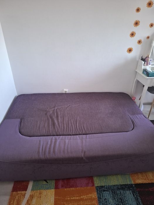 Canapea extensibila spuma poliuretanica fara cadru lemn