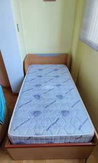 Легло с двулицев матрак и ортопедична рамка 82 х 190 см