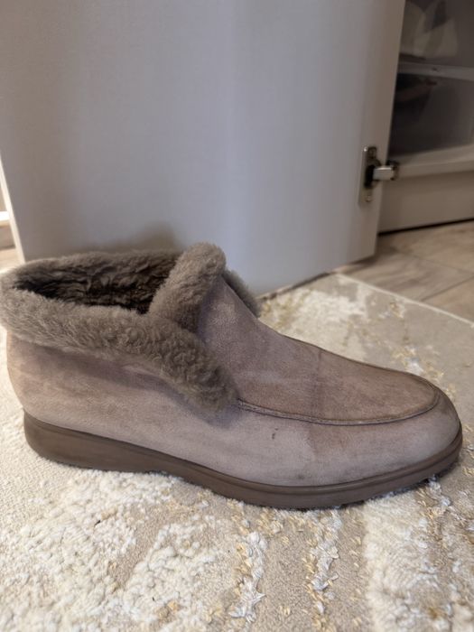 Лоферы осень-зима с мехом