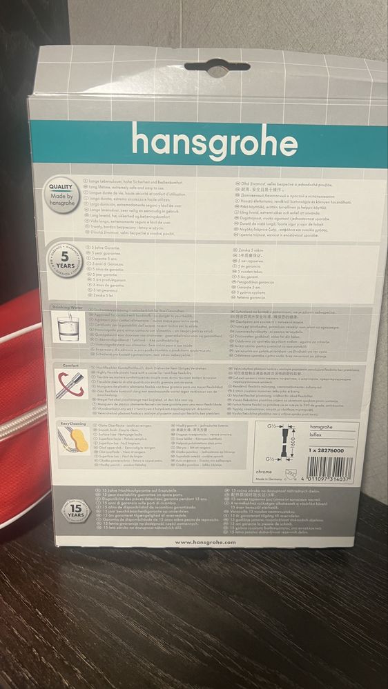 Para de dus Hansgrohe Raindance Select S120 plus furtun