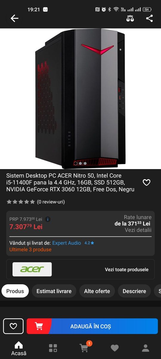 Acer nitro 50 620