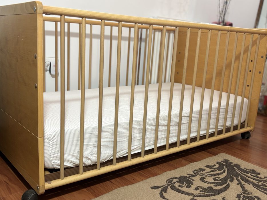 Pat copii cu saltea inclusa plus topper