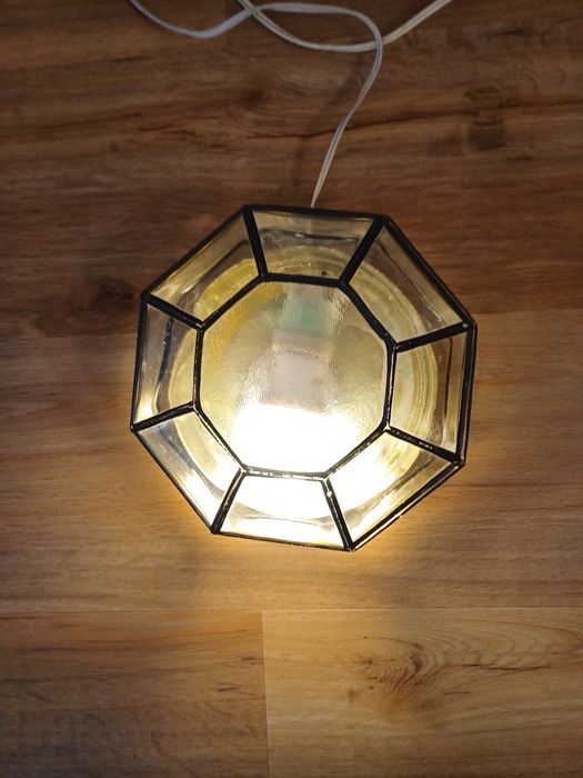 Accesoriu decor lumina vintage colectie sticla Limburg Germania 1960