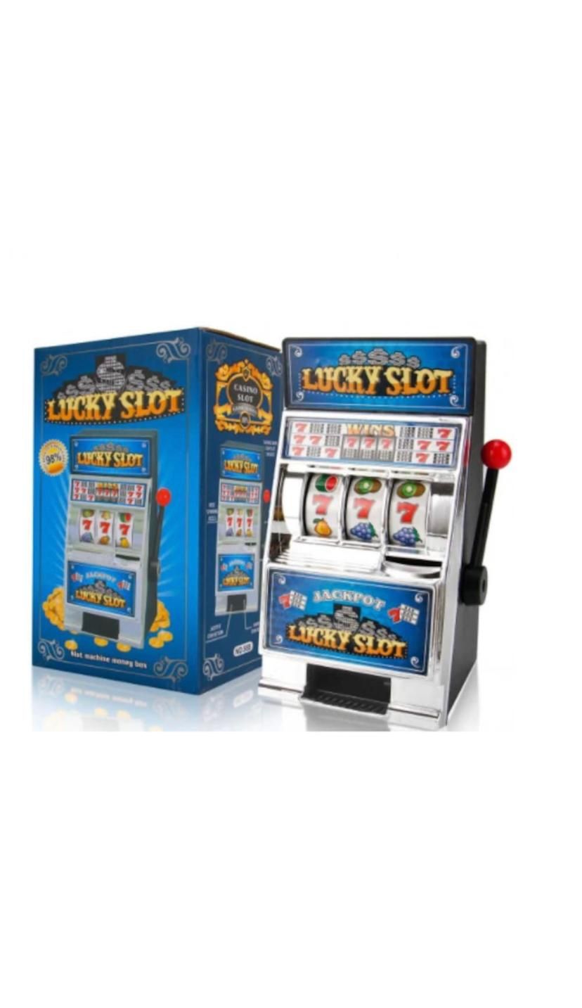 Pusculita Slot Machine, Intercativa, Maneta Functionala, 19 x 14 x 10
