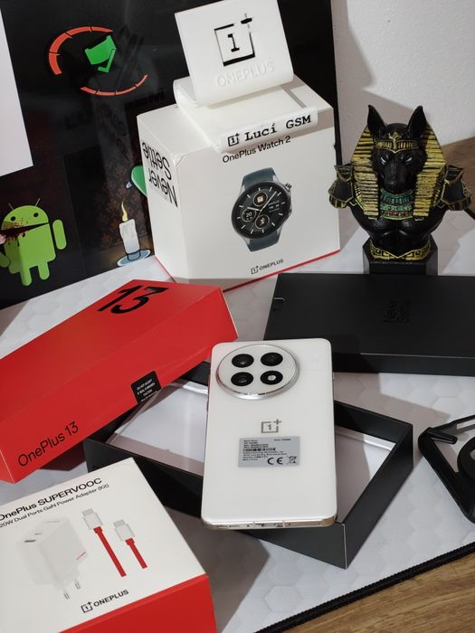 OnePlus 13 5G (Arctic Dawn) 512GB/16+12GB RAM Extra Box Garanție 2027