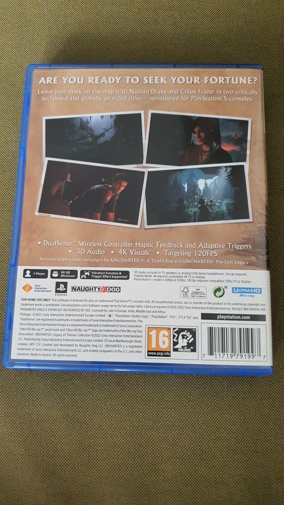 Uncharted Legacy Of Thieves - Remastered PS5