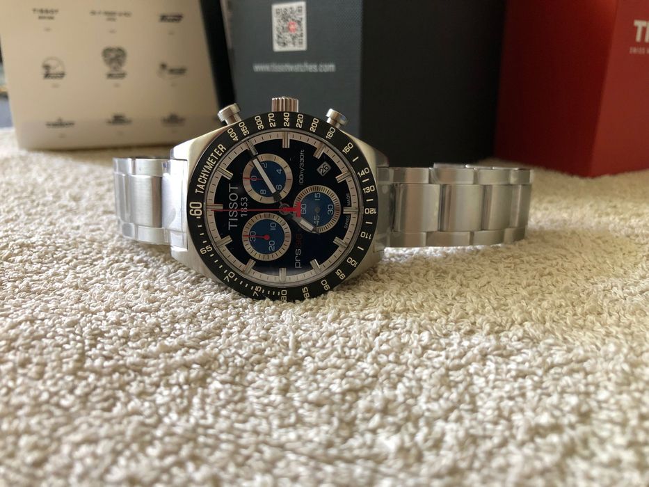 Ceas Tissot PRS 516 Chronograph Bleu Metalic