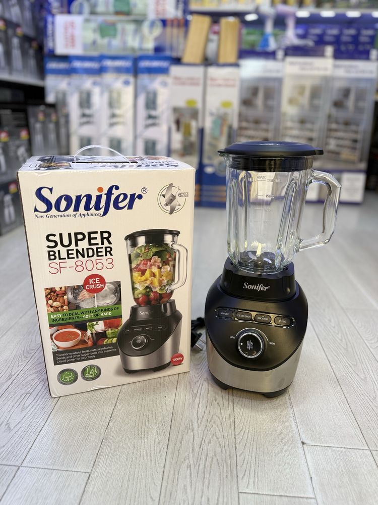 Sonifer blender 1000 W muz maydalaydigan funksiya  bor o’qi temirligi