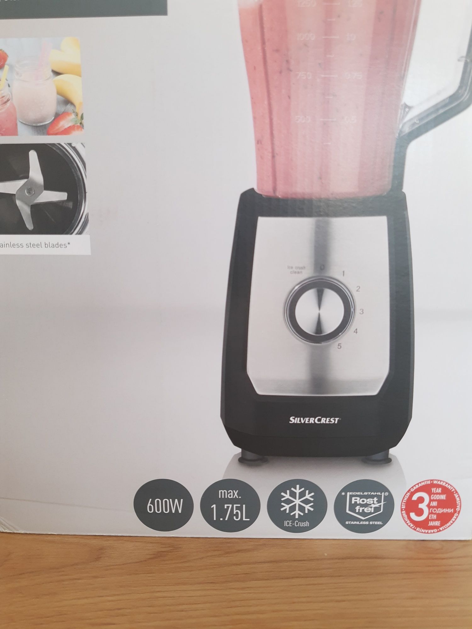 Blender SilverCrest, 600W, 1,75 l cană gradata