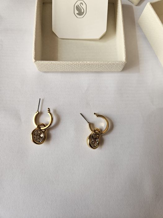 Bratara si cercei swarovski-metal placat cu aur