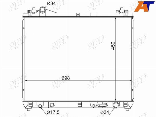 Радиатор Suzuki Escudo