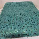 Tulle accesorizat cu paiete si margele, 460×160 cm