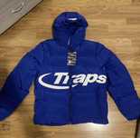 Trapstar Hyperdrive Puffer geaca Trapstar Central Cee albastra noua