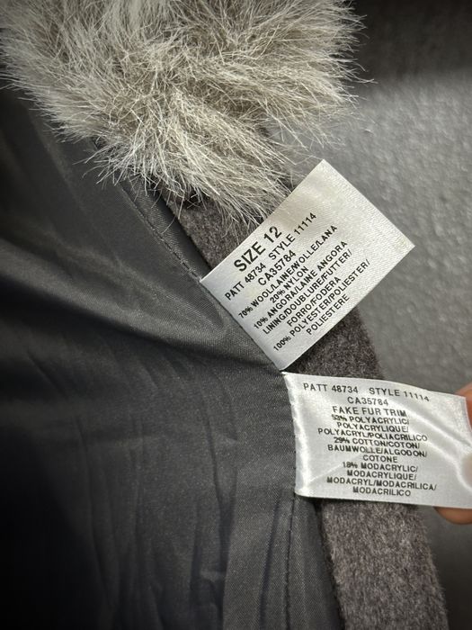 Palton lung elegant/70% wool, 10% angora