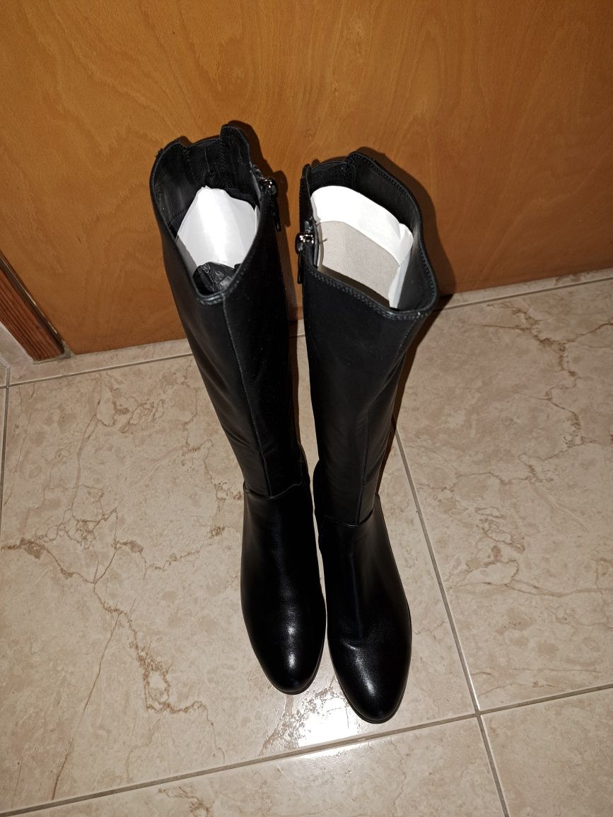 Дамски ботуши, 36 номер, естествена кожа, НОВИ
