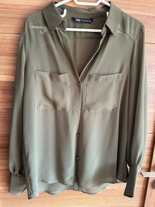 Зелена риза (леко прозрачна)