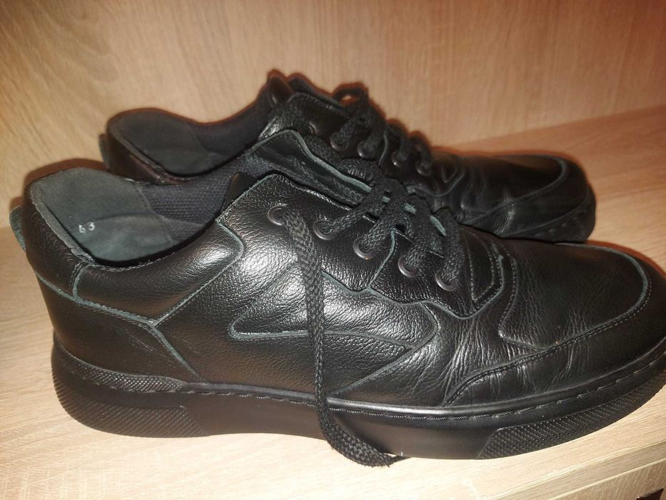 Vand pantofi sport piele Marelbo culoare negru marimea 43