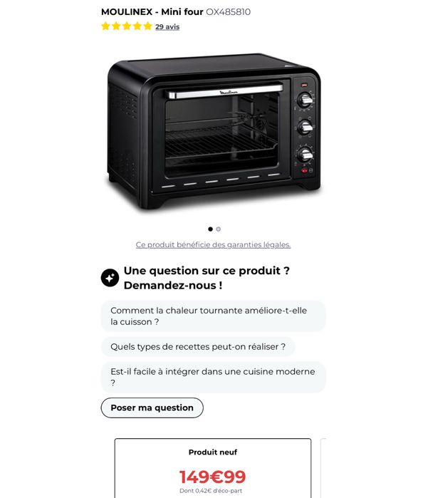 Mini-cuptor 39 L Moulinex OX485810